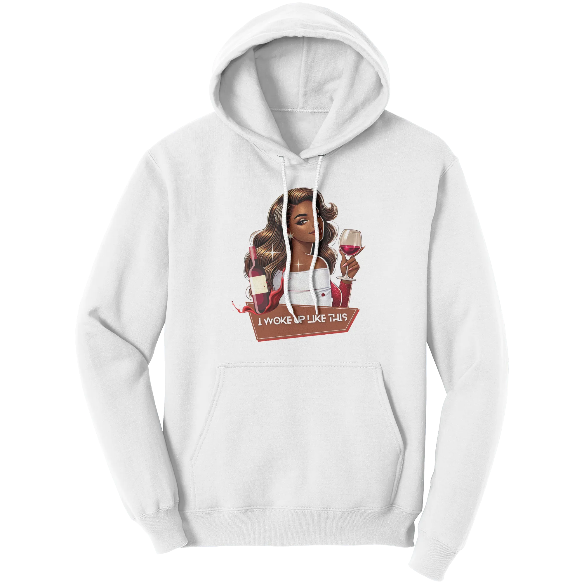Cute Valentines Hoodie, I Woke Up Like This Hoodie, Womens Graphic Hoodie, Valentines Gift, Valentine Clothing Womens Clothing Womens Hoodie