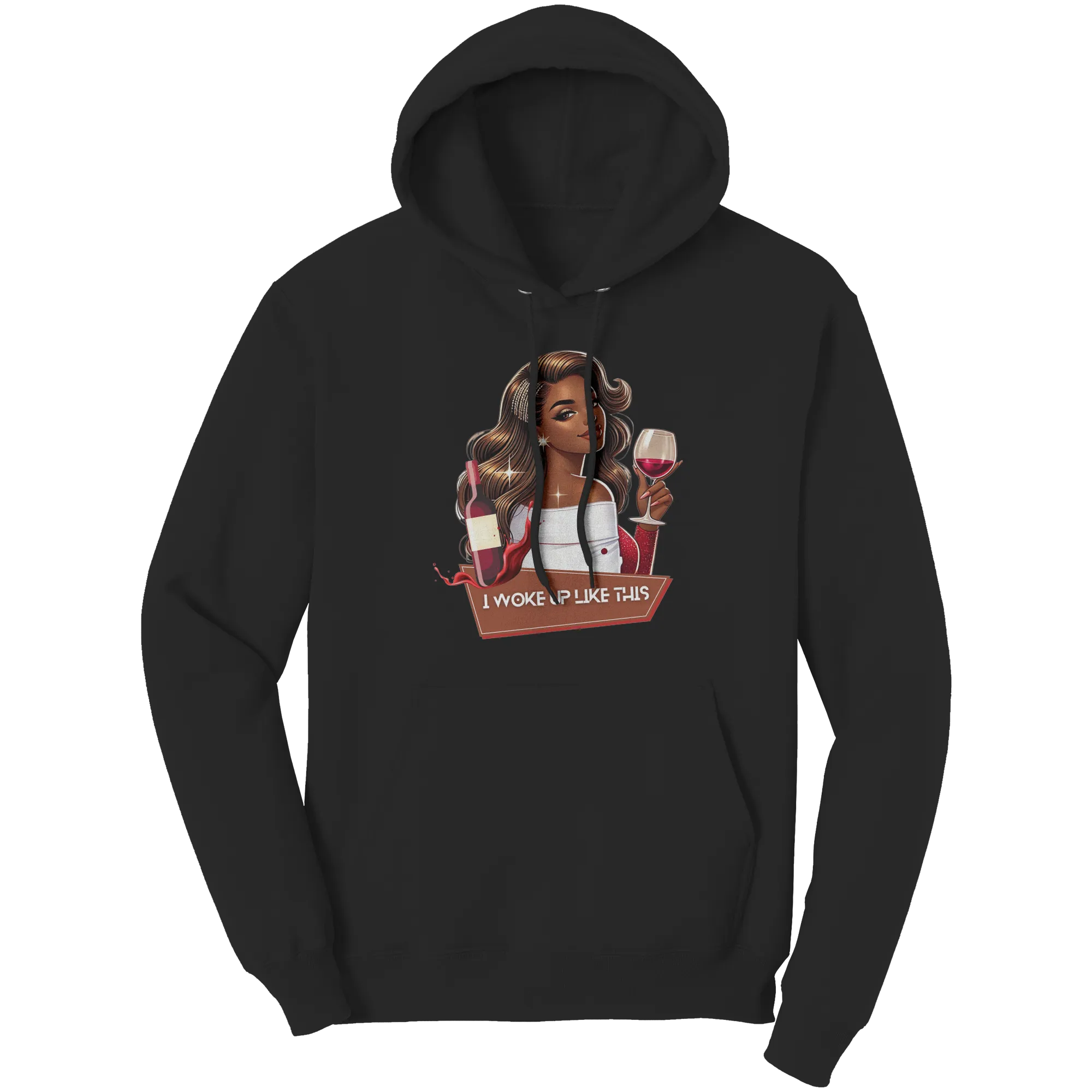 Cute Valentines Hoodie, I Woke Up Like This Hoodie, Womens Graphic Hoodie, Valentines Gift, Valentine Clothing Womens Clothing Womens Hoodie