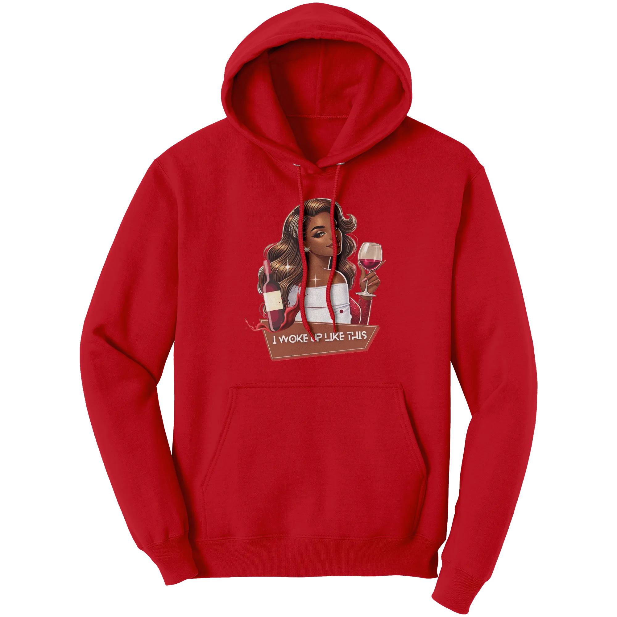 Cute Valentines Hoodie, I Woke Up Like This Hoodie, Womens Graphic Hoodie, Valentines Gift, Valentine Clothing Womens Clothing Womens Hoodie