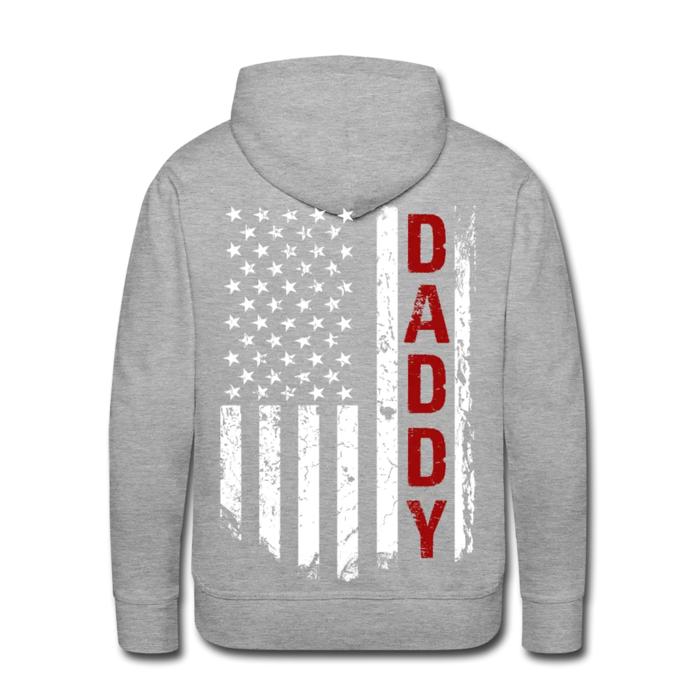 Daddy American Flag Men’s Premium Hoodie