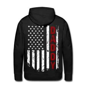 Daddy American Flag Men’s Premium Hoodie