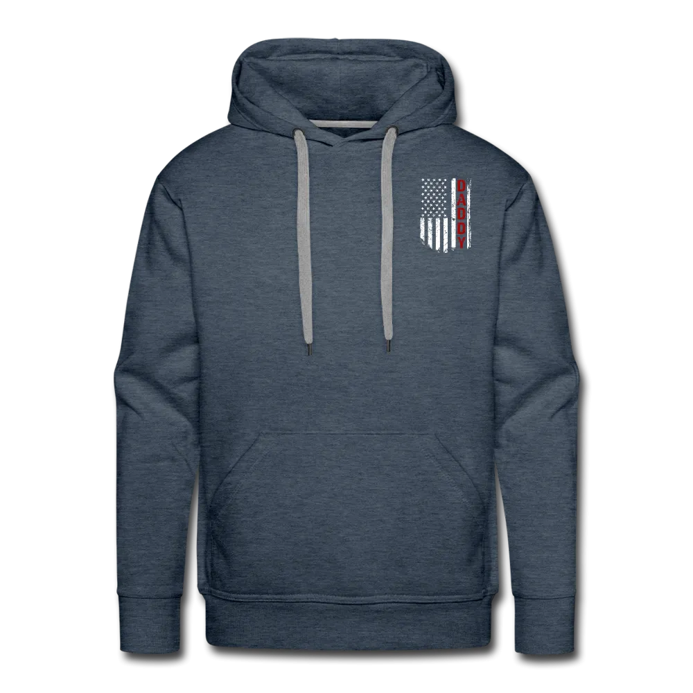 Daddy American Flag Men’s Premium Hoodie