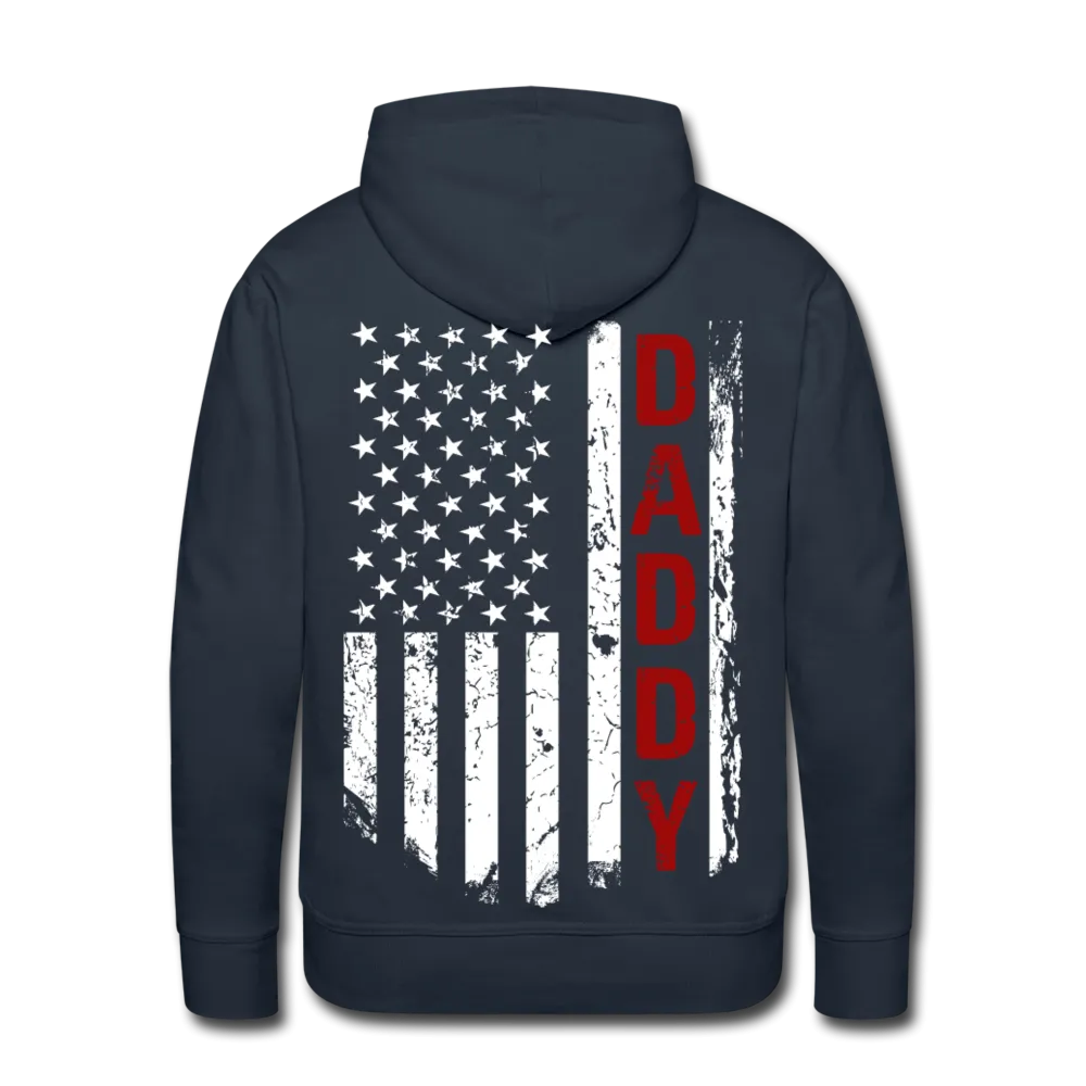 Daddy American Flag Men’s Premium Hoodie