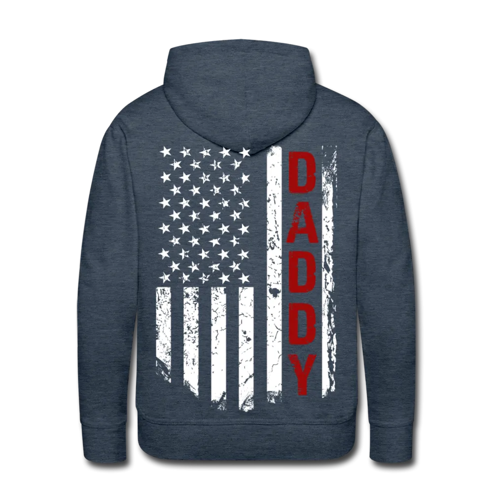 Daddy American Flag Men’s Premium Hoodie