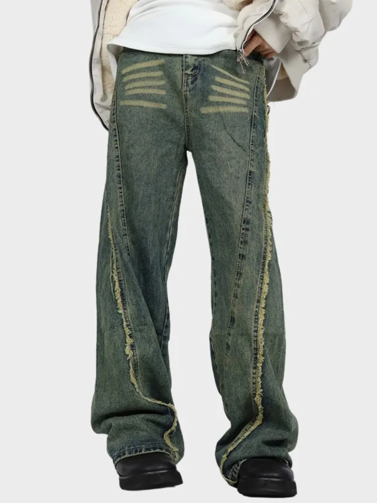DCRB Distressed Washed Denim Jeans