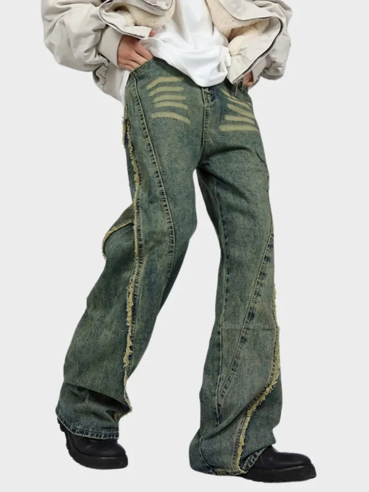 DCRB Distressed Washed Denim Jeans