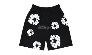 Denim Tears The Cotton Wreath Black Sweat Shorts