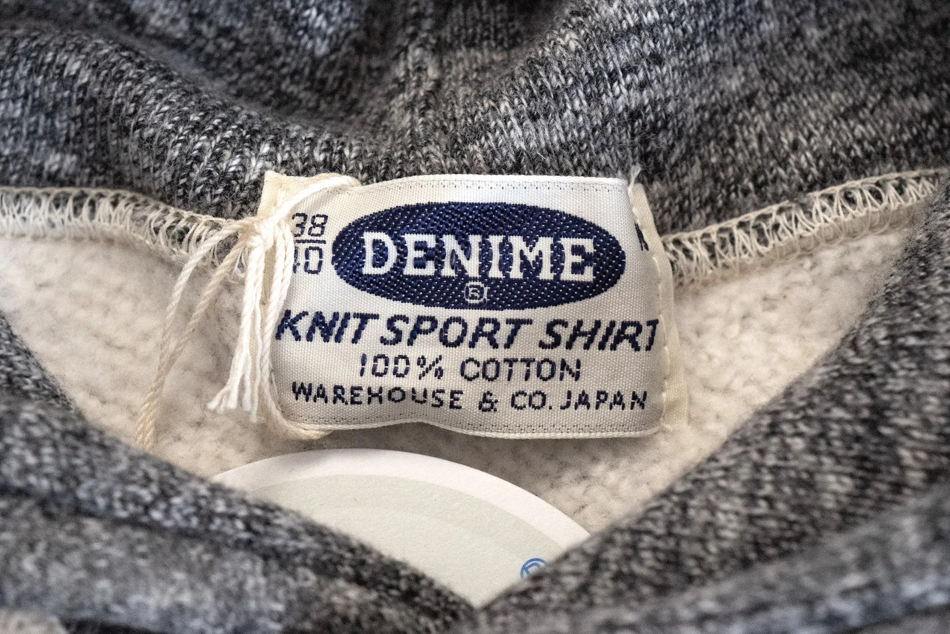 Denime X Warehouse Co Lot.262 10oz Loopwheeled Pull Over (Grey)