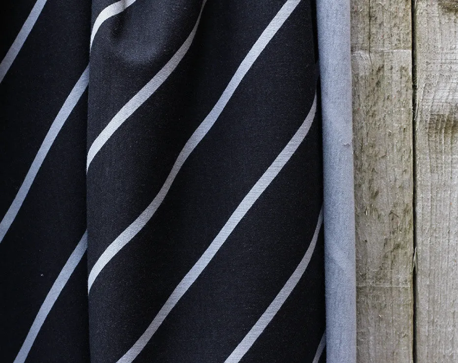 Diagonal Stripe Organic Jersey by Ikasyr