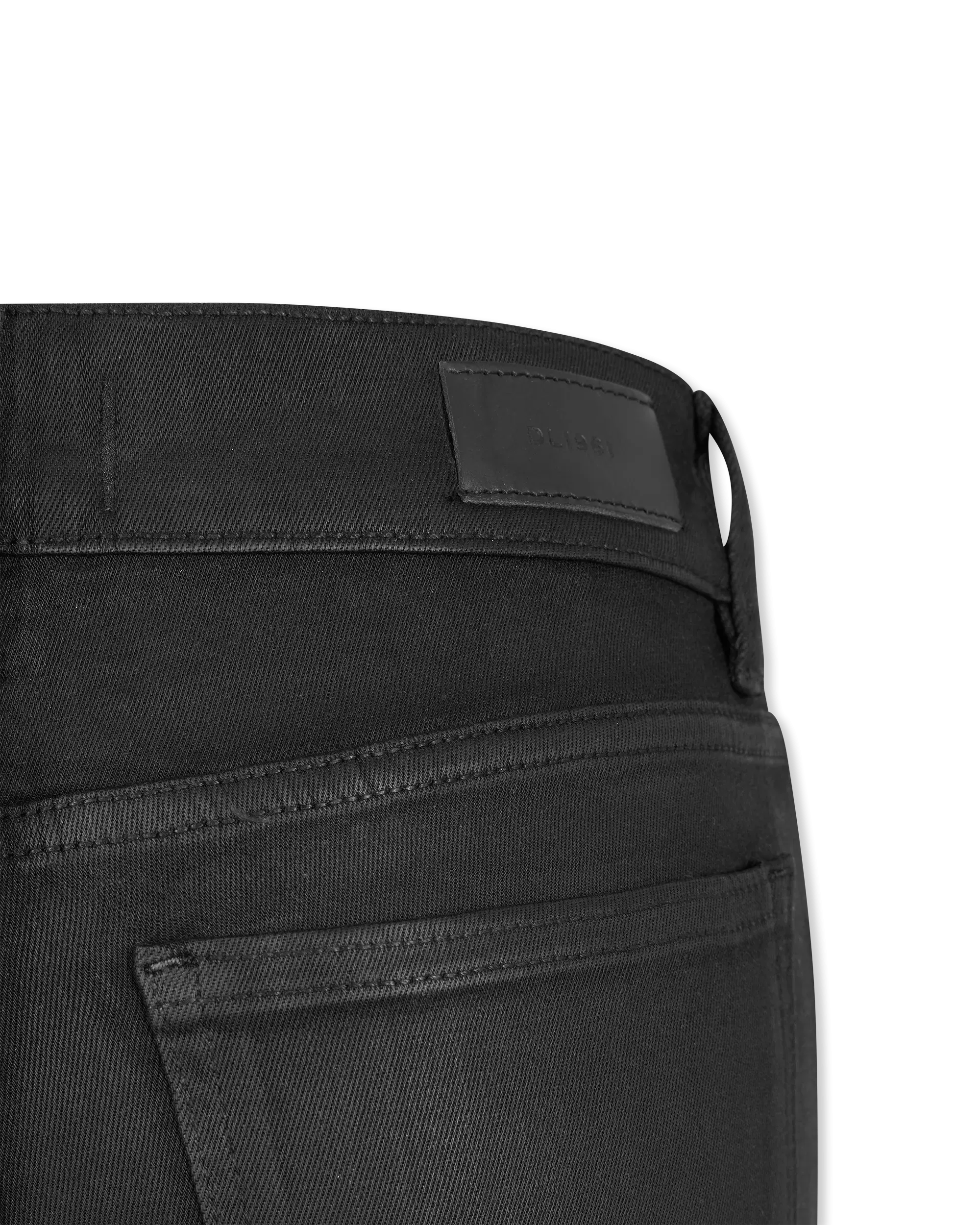 DL1961 Mara Straight Mid Rise Coated Jeans