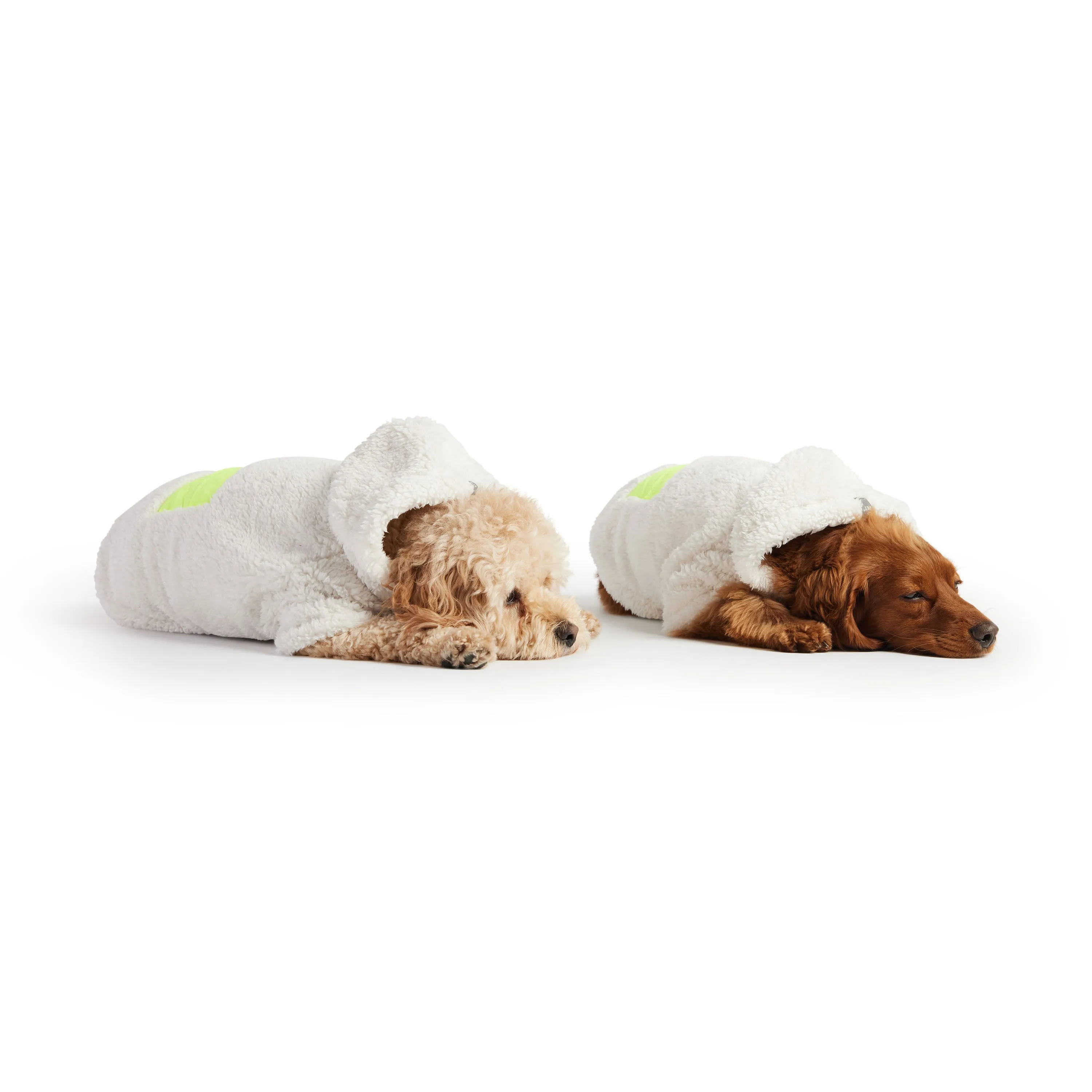 Dog Cozy Fleece Hoodie - White