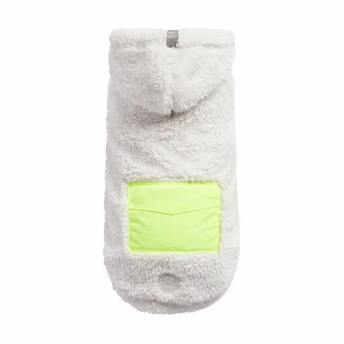 Dog Cozy Fleece Hoodie - White