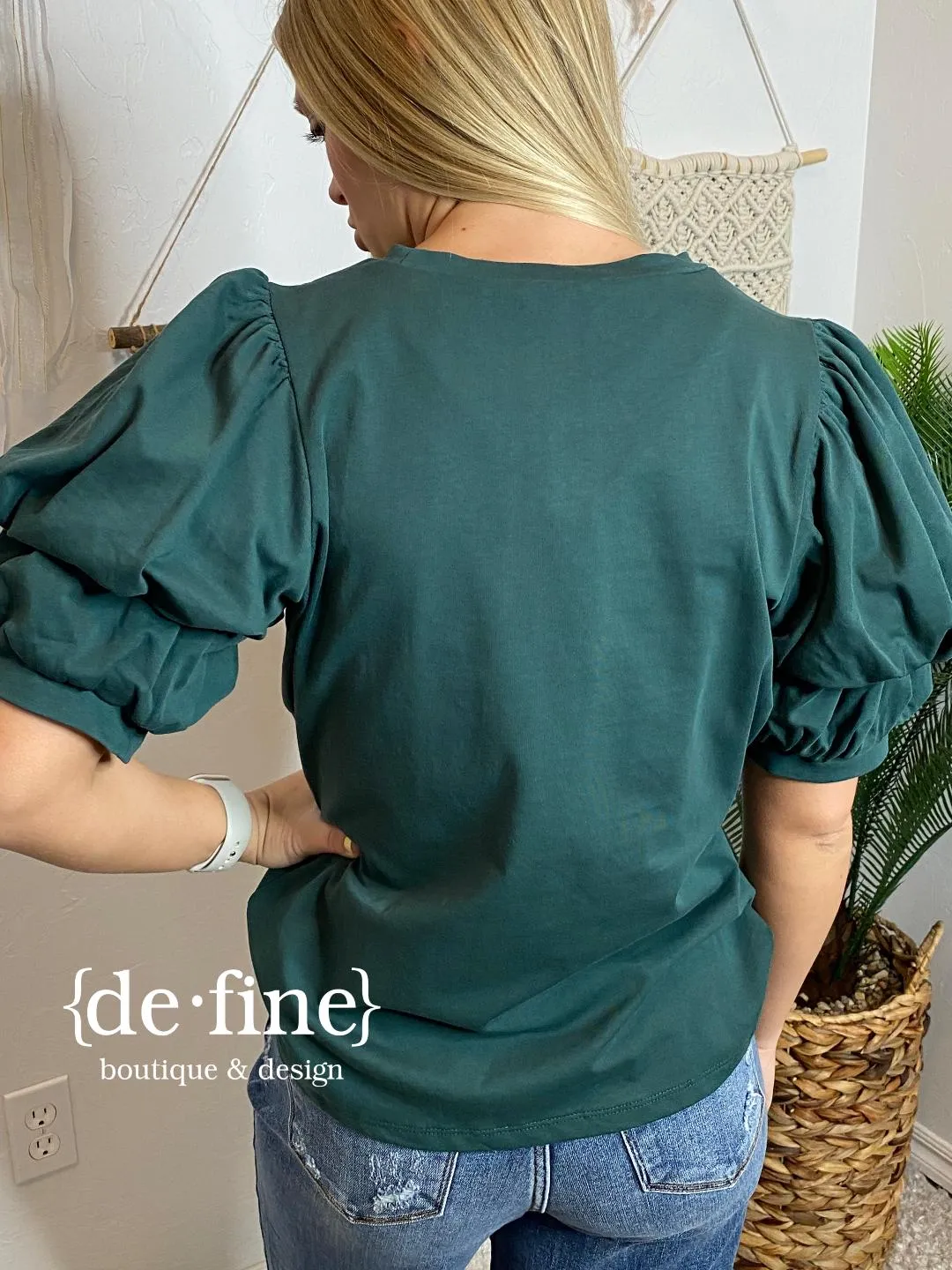 Double Bubble Sleeve Tee in 3 Colors