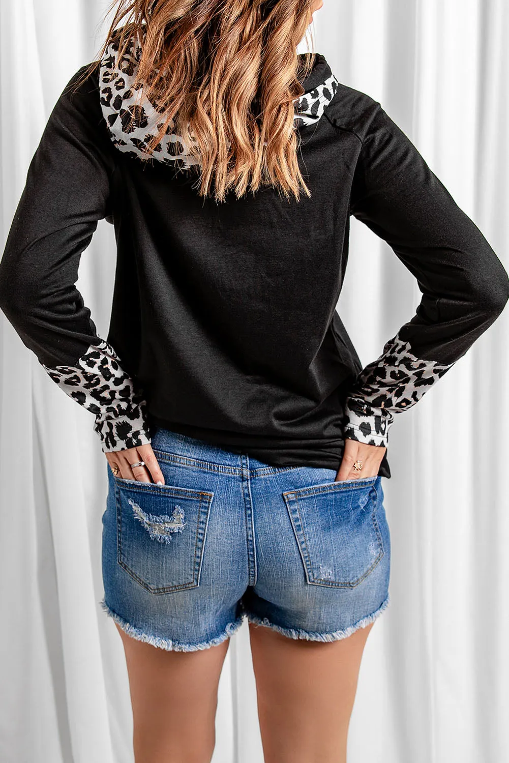 Double Hoods Thumb Hole Hoodie