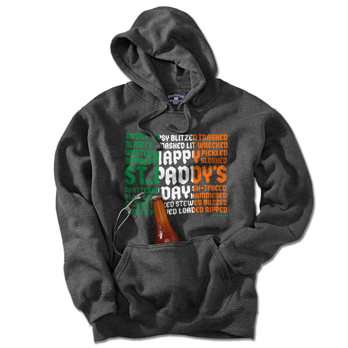 Drunk Synonyms St. Paddy's Day Flag Tailgater Hoodie
