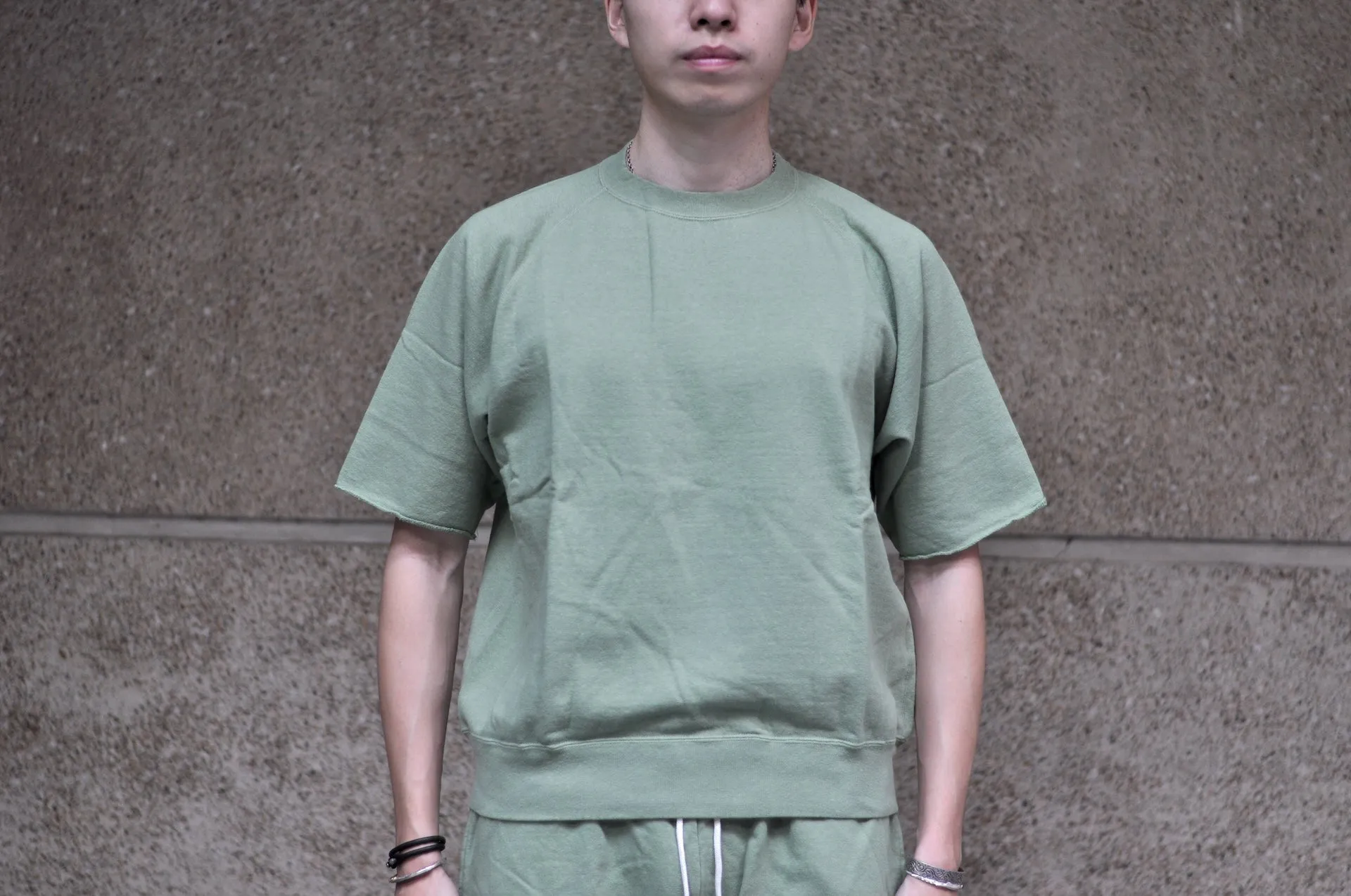 Dubble Works Tubular 'Chopped' S/S Sweatshirt/Tee (Tea Green)
