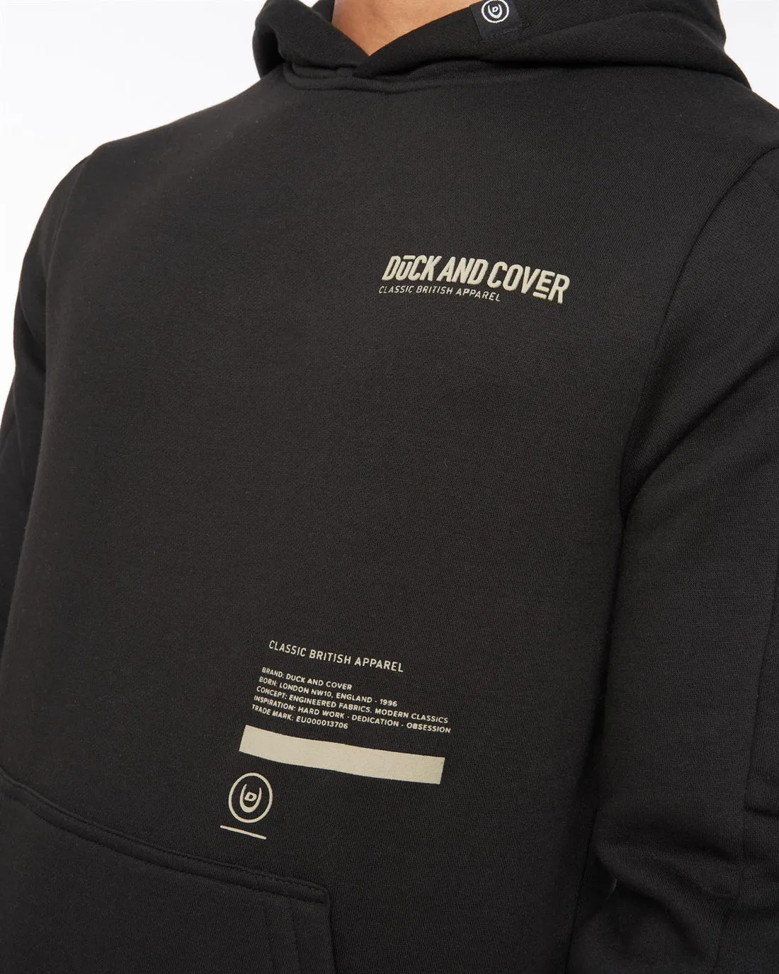 Duck & Cover Heningys Hoodie Black
