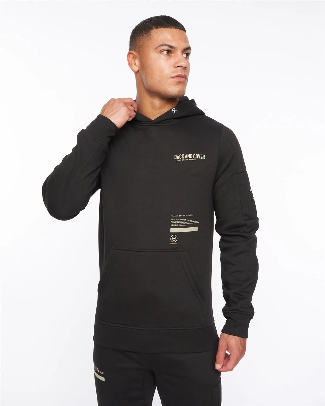 Duck & Cover Heningys Hoodie Black