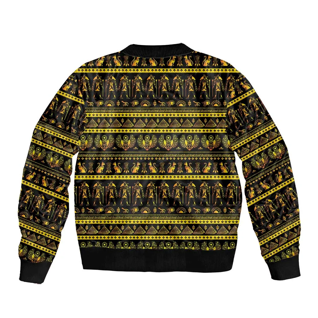 Egyptian God of The Sun Eye of Ra Bomber Jacket LT9