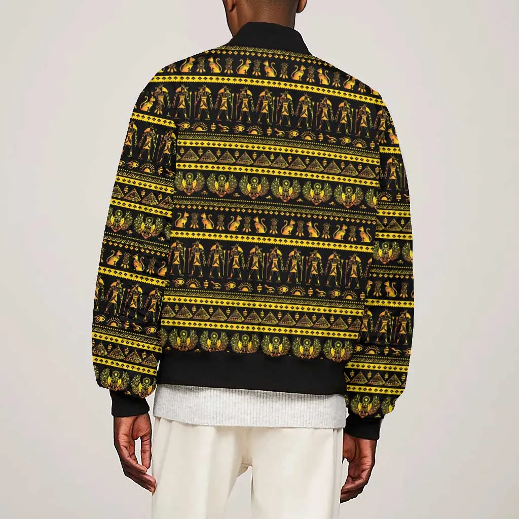 Egyptian God of The Sun Eye of Ra Bomber Jacket LT9