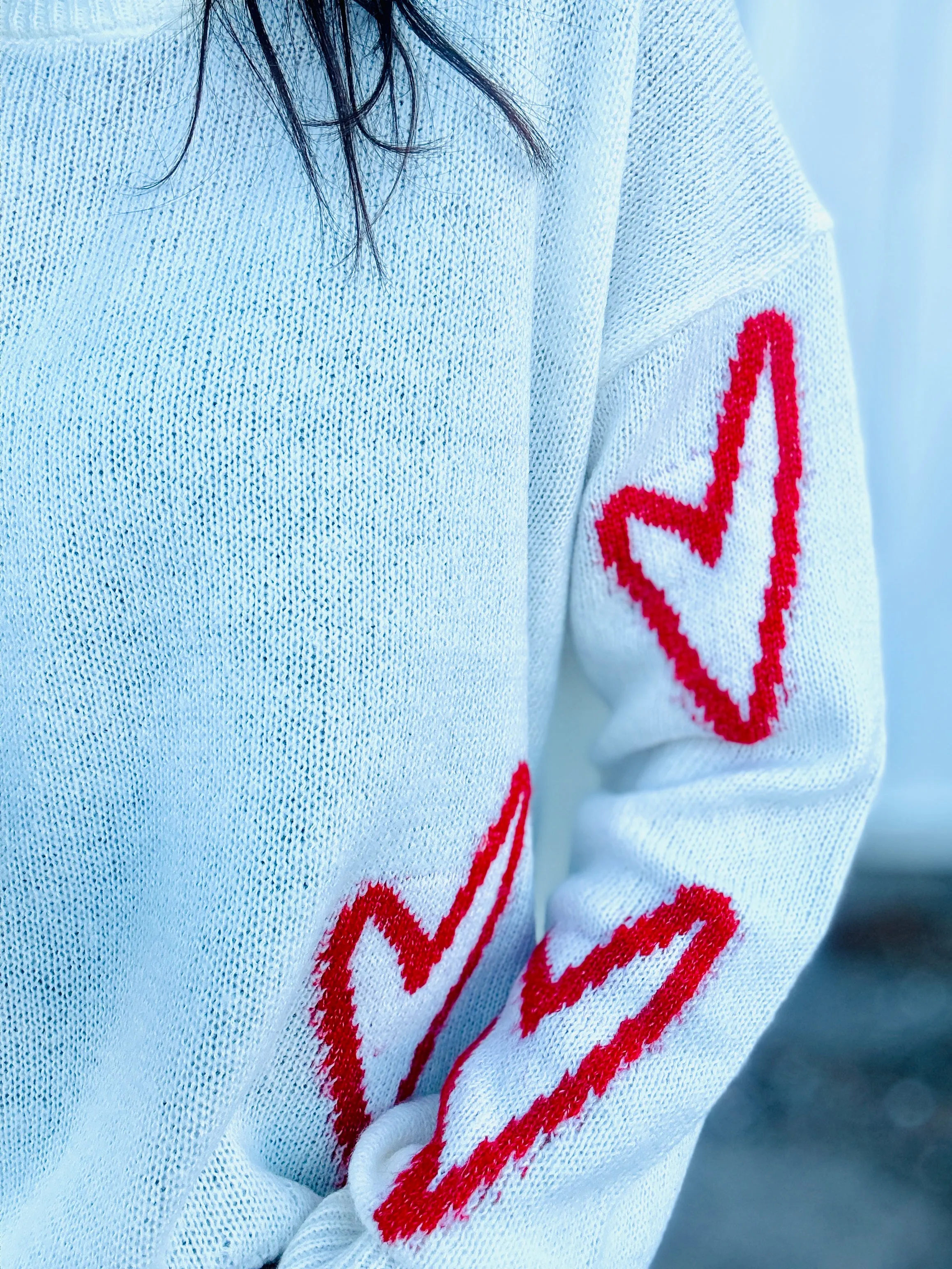 ELAN Jules Hearts Sweater
