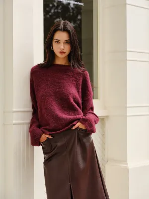 Elegant Plain Minky Sweater