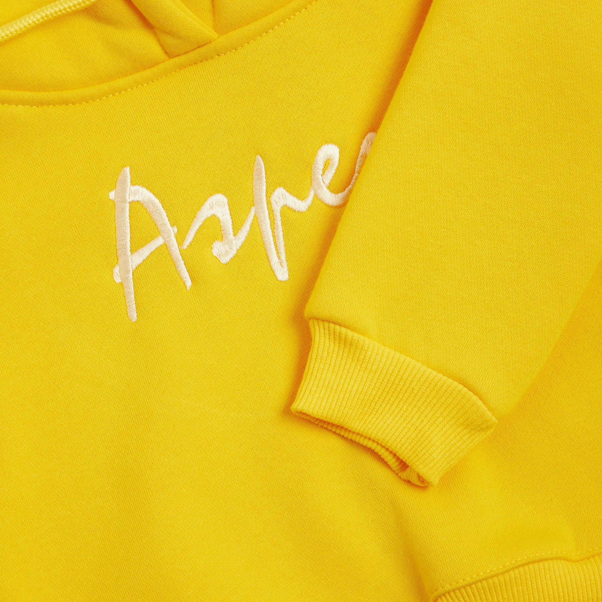 Embroidered Yellow Bunny Ear Hoodie