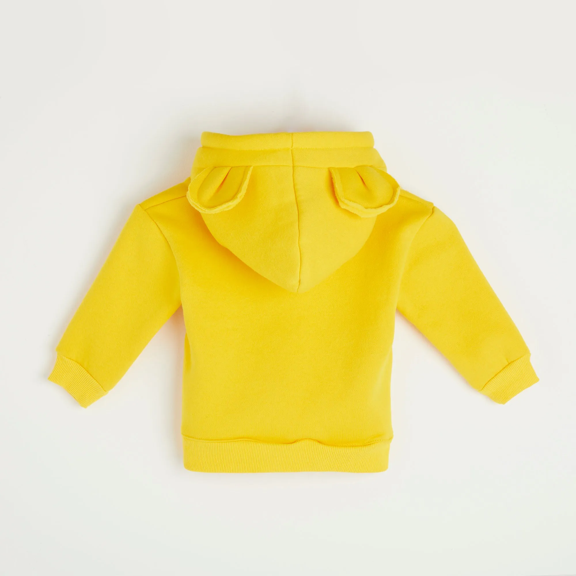 Embroidered Yellow Bunny Ear Hoodie
