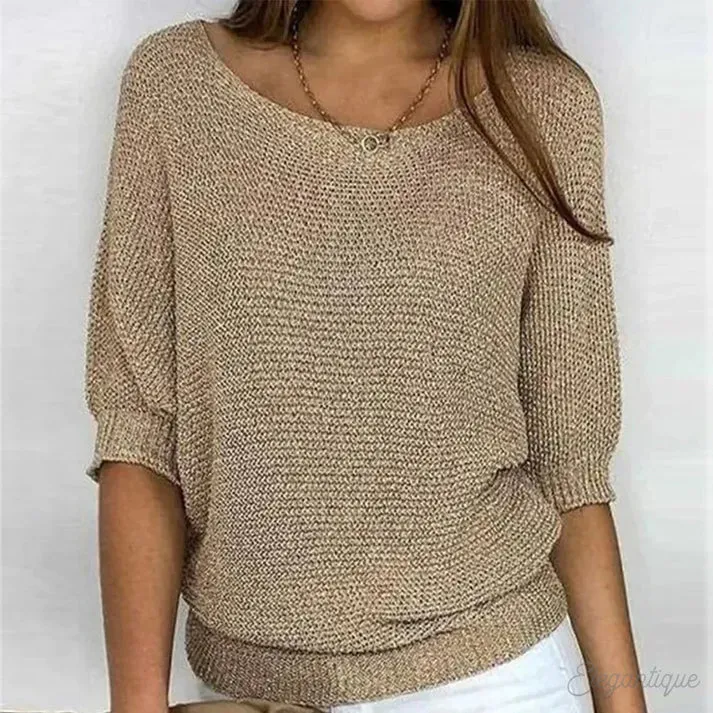 Erin sweater | stylish cross knitted sweater for women