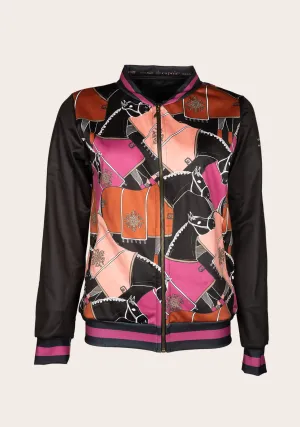 Espoir Black Blanketed Bomber Jacket