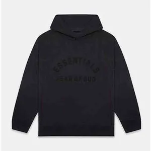 ESSENTIALS JET BLACK HOODIE