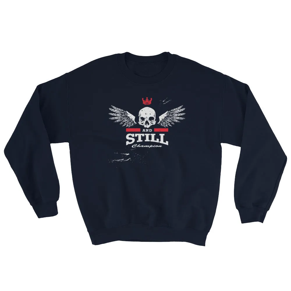 Eternal Champion men's sweatshirt with ASC logo on back label