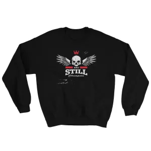 Eternal Champion men's sweatshirt with ASC logo on back label
