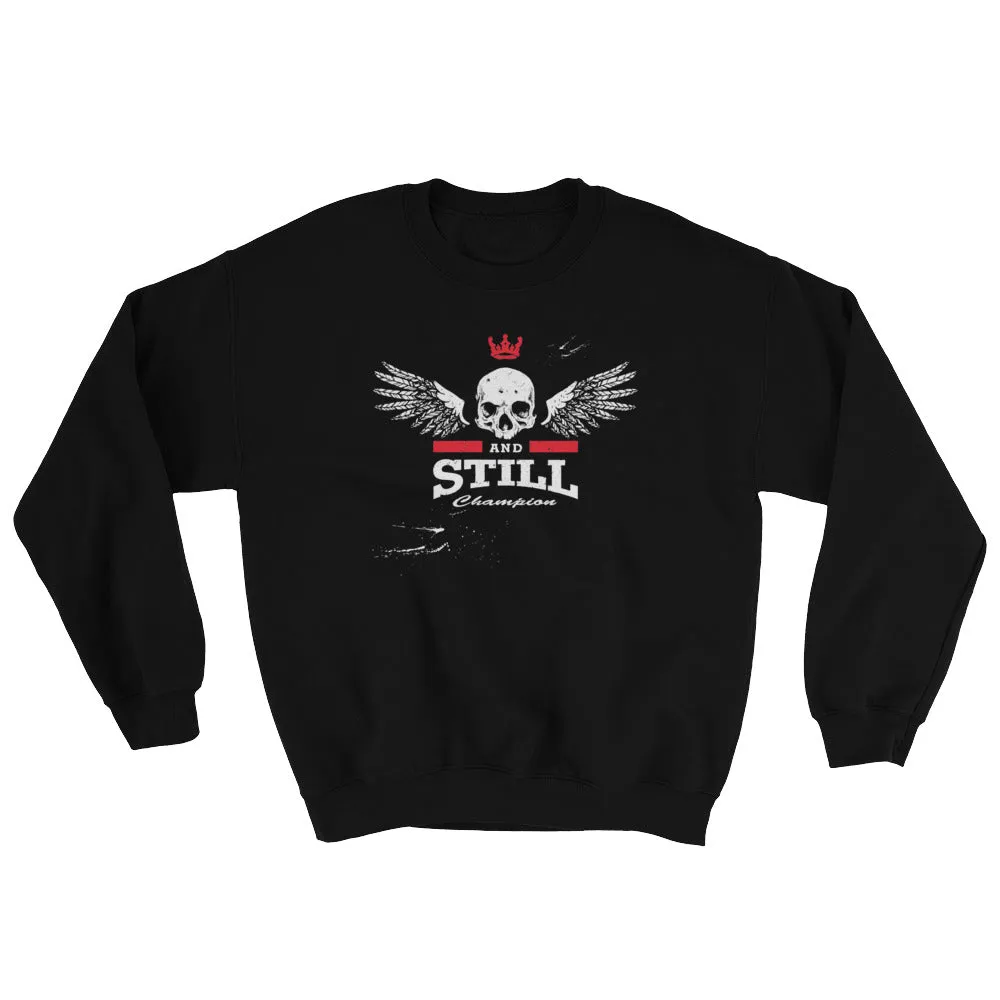 Eternal Champion men's sweatshirt with ASC logo on back label