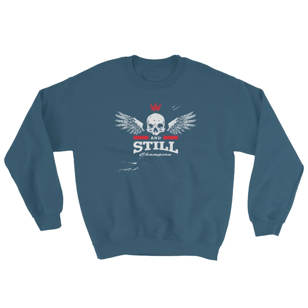 Eternal Champion men's sweatshirt with ASC logo on back label