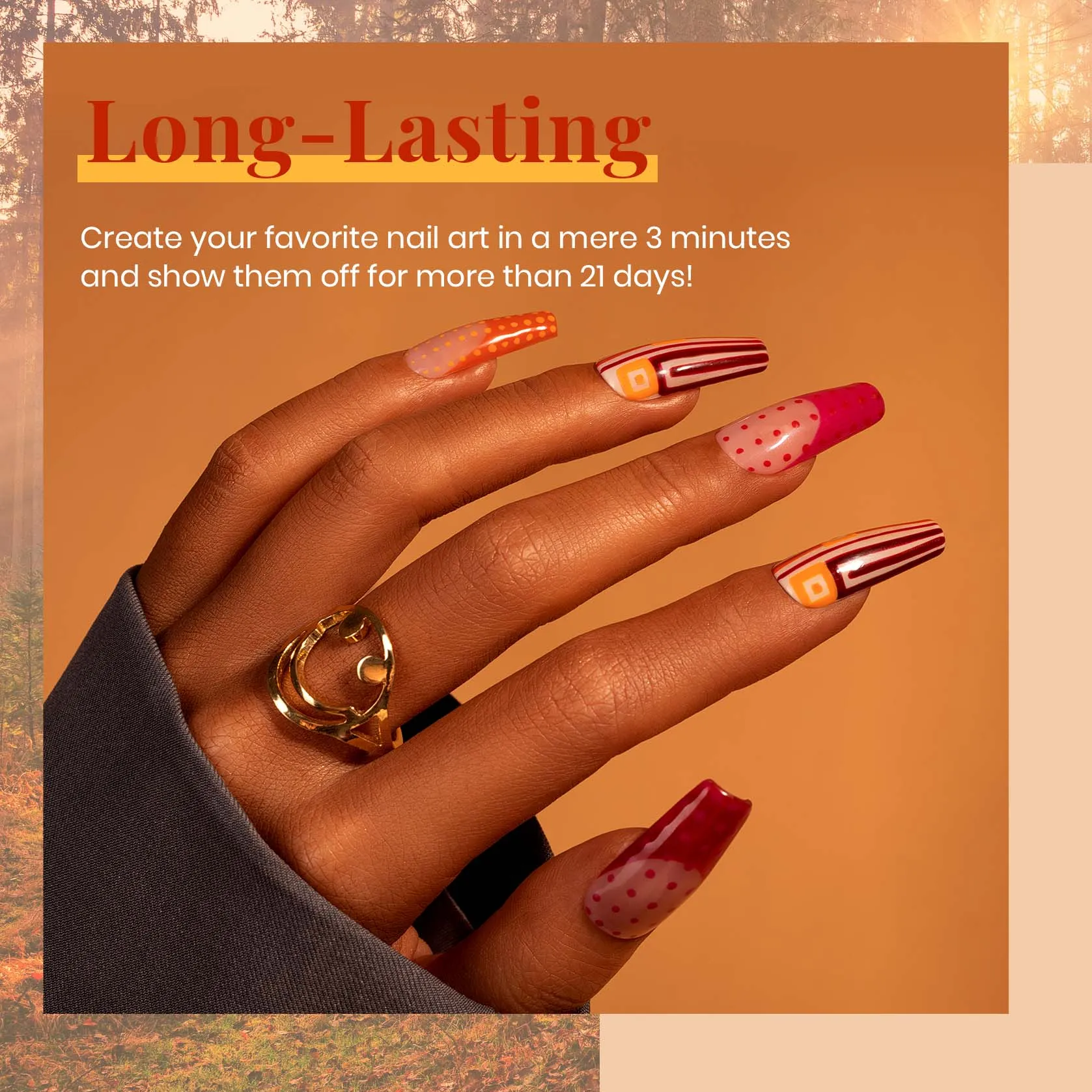 Fall Harvest - 20 Gel Colors Set with Top and Base Coat (5ml/Each)