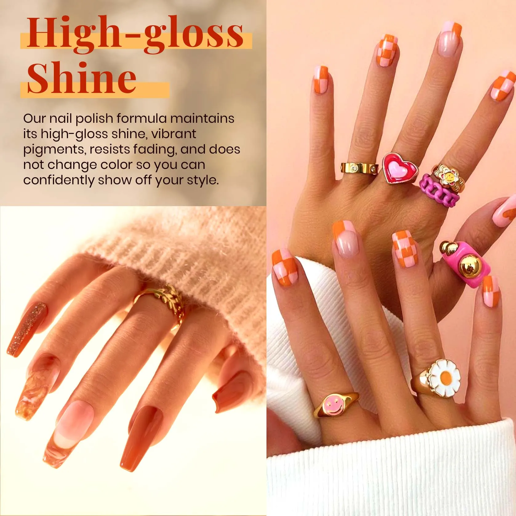 Fall Harvest - 20 Gel Colors Set with Top and Base Coat (5ml/Each)