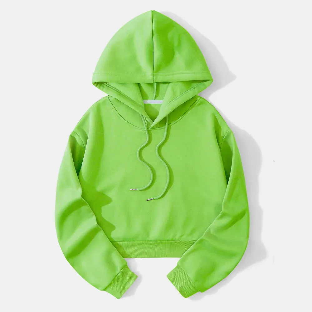 Fashionable Casual Sports Sweet Cool Style New Trend Clean Color Hooded Sixteen Short Hoodie