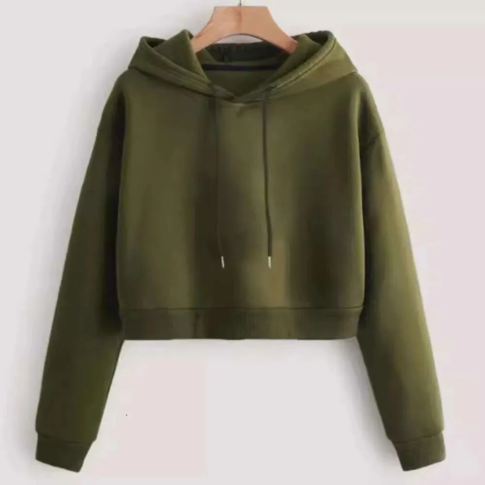 Fashionable Casual Sports Sweet Cool Style New Trend Clean Color Hooded Sixteen Short Hoodie