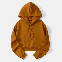 Fashionable Casual Sports Sweet Cool Style New Trend Clean Color Hooded Sixteen Short Hoodie