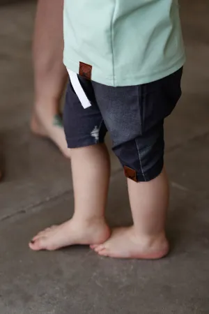 FAUX JEANS Short évolutif