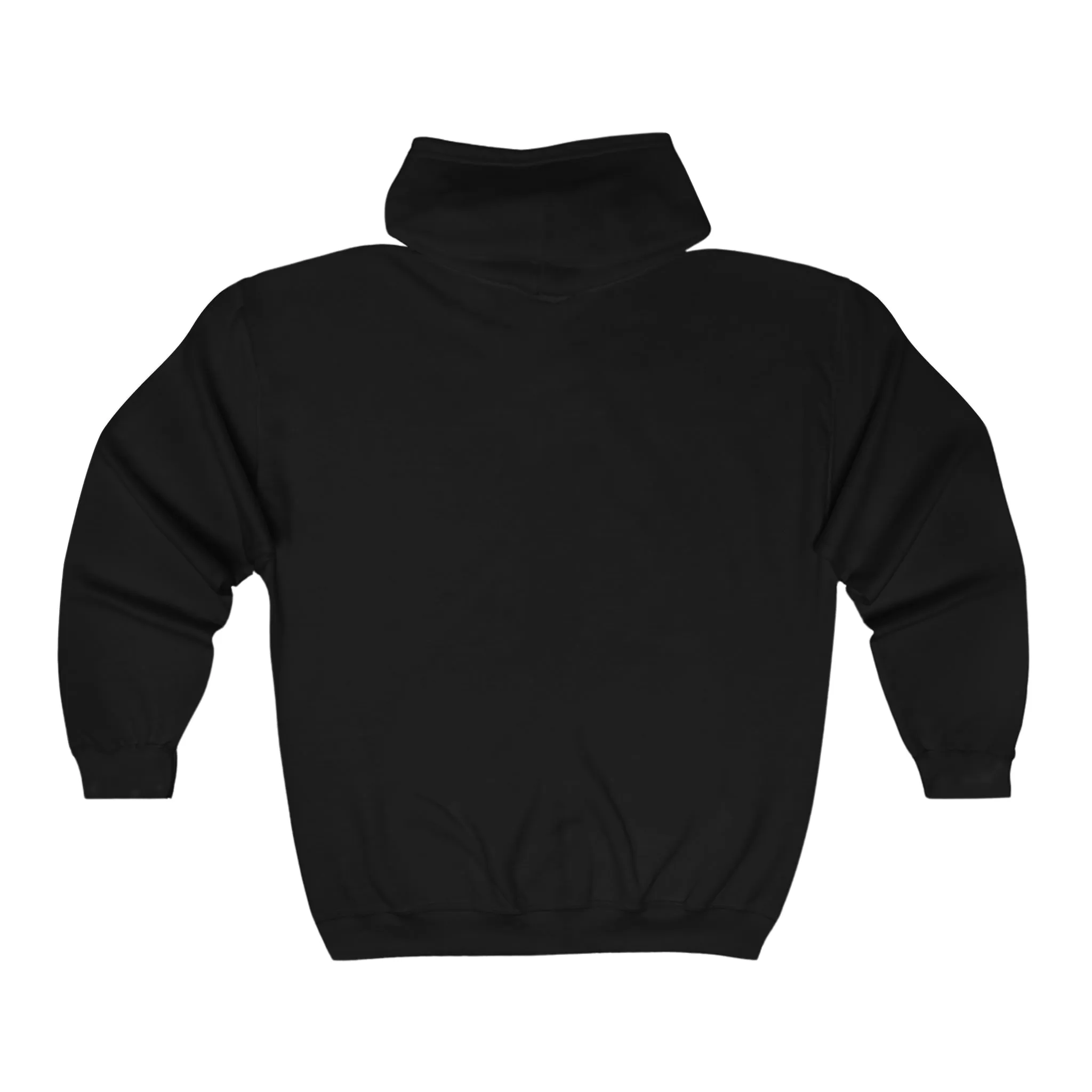 FCK HMS Script Tan & Orange Unisex Heavy Blend™ Full Zip Hooded Sweatshirt