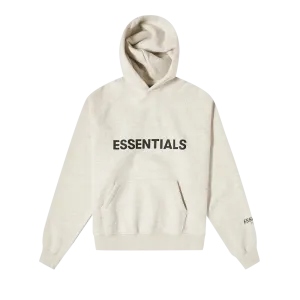 Fear of God Essentials Hoodie Aplique Logo 'Oatmeal'
