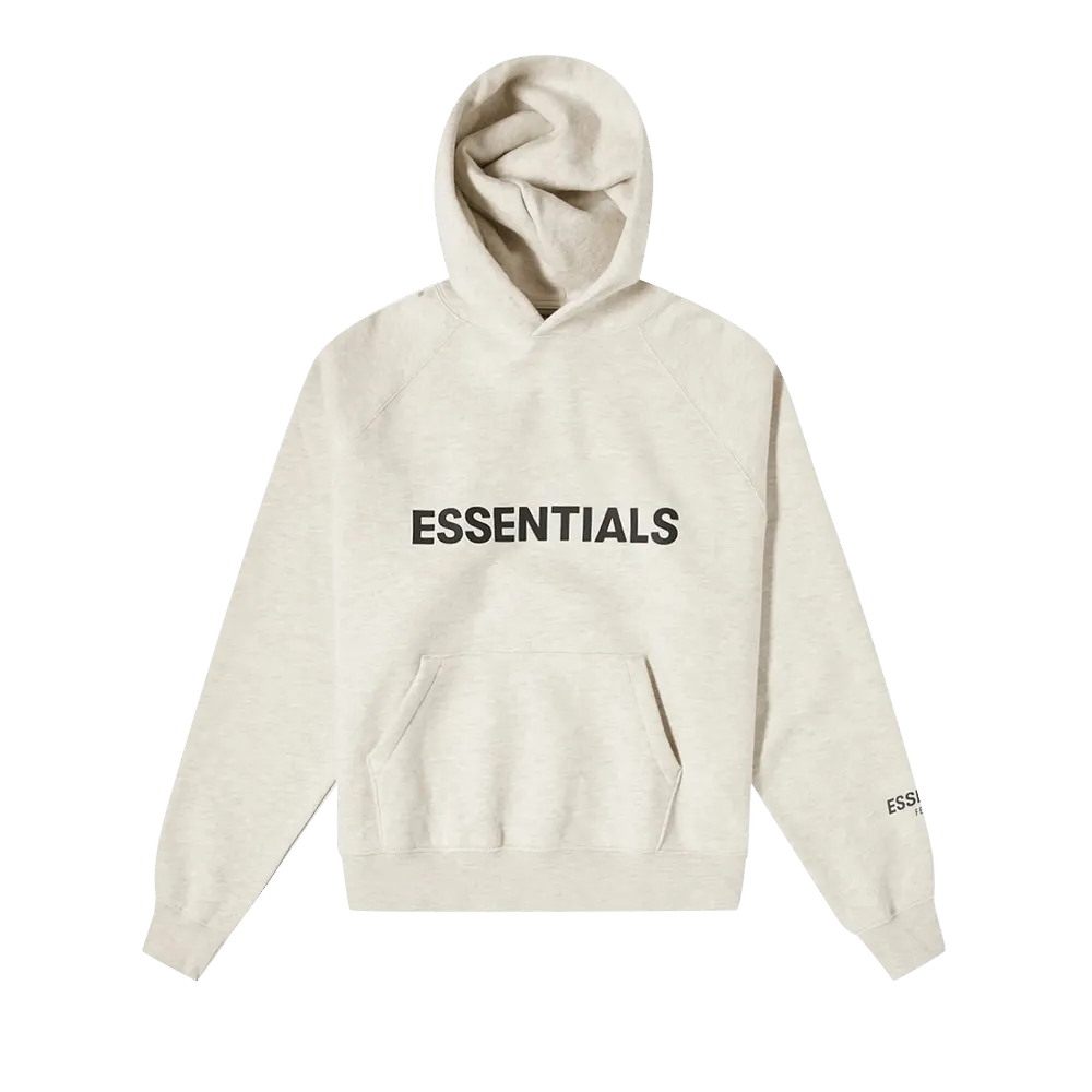 Fear of God Essentials Hoodie Aplique Logo 'Oatmeal'