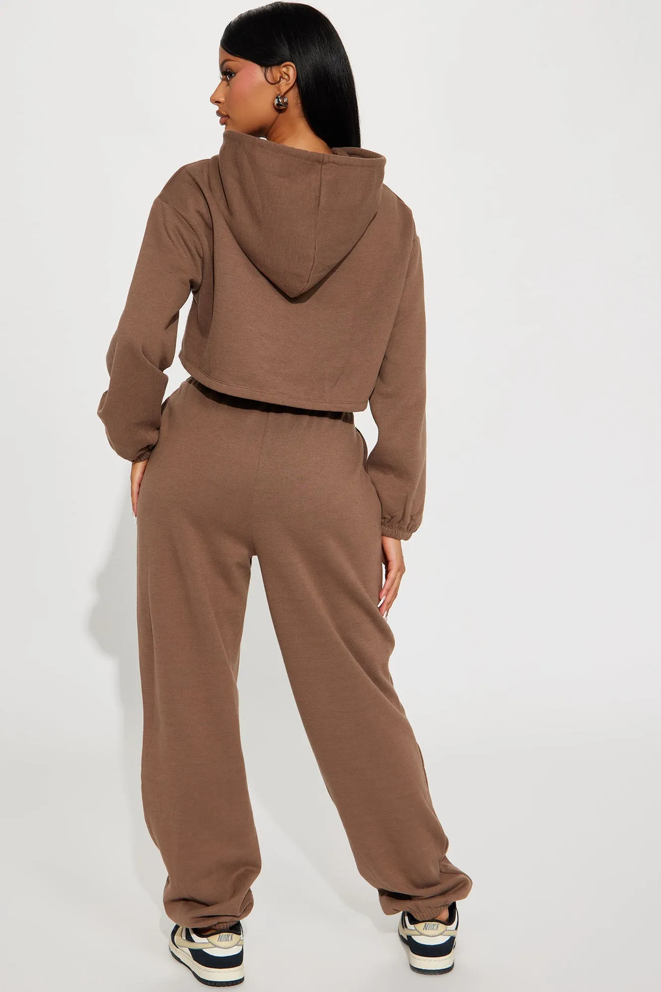 Find Out Fleece Jogger Set - Mocha