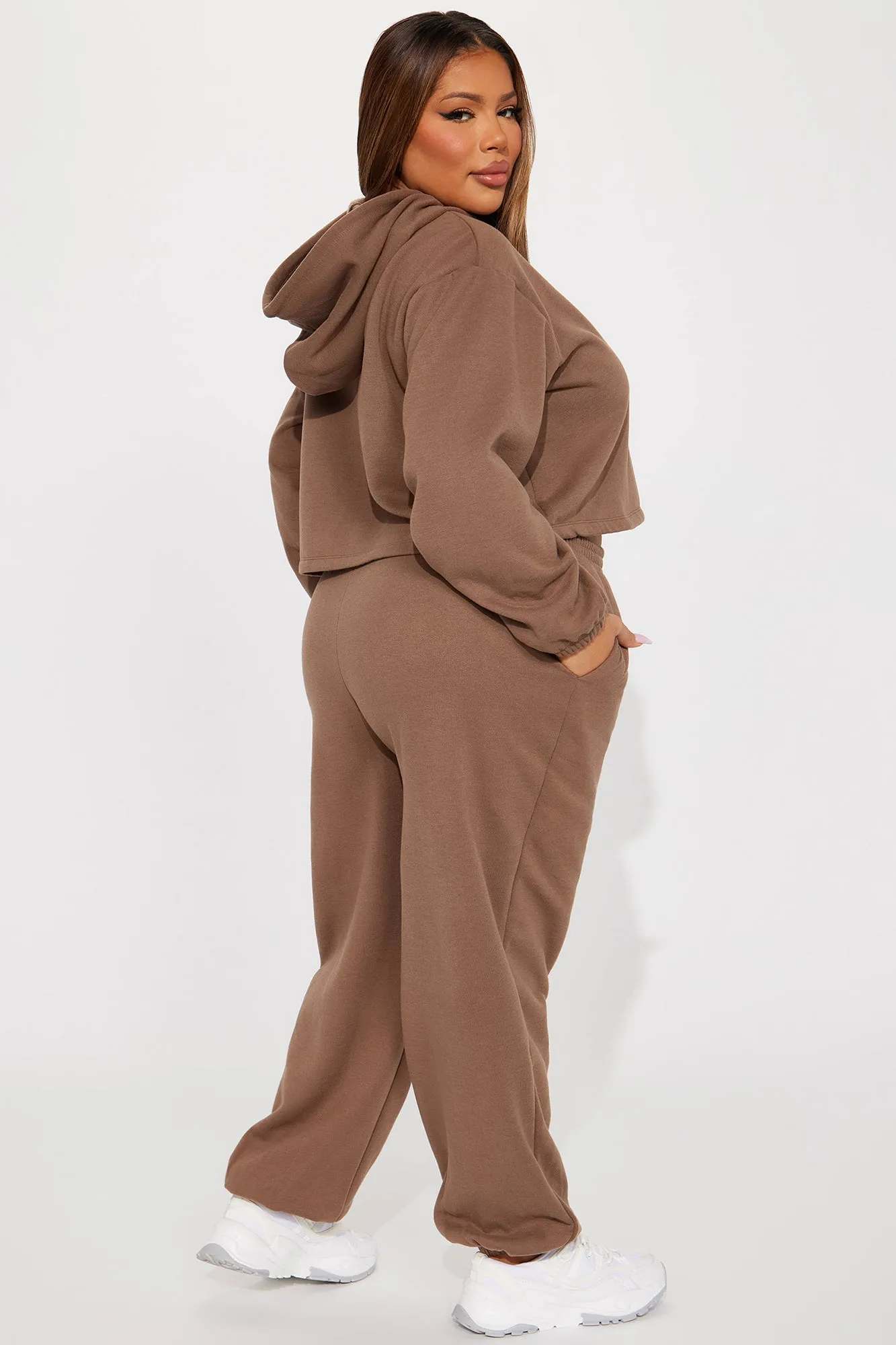 Find Out Fleece Jogger Set - Mocha