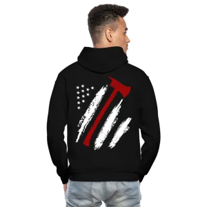 Firefighter Flag Axe Gildan Heavy Blend Adult Hoodie