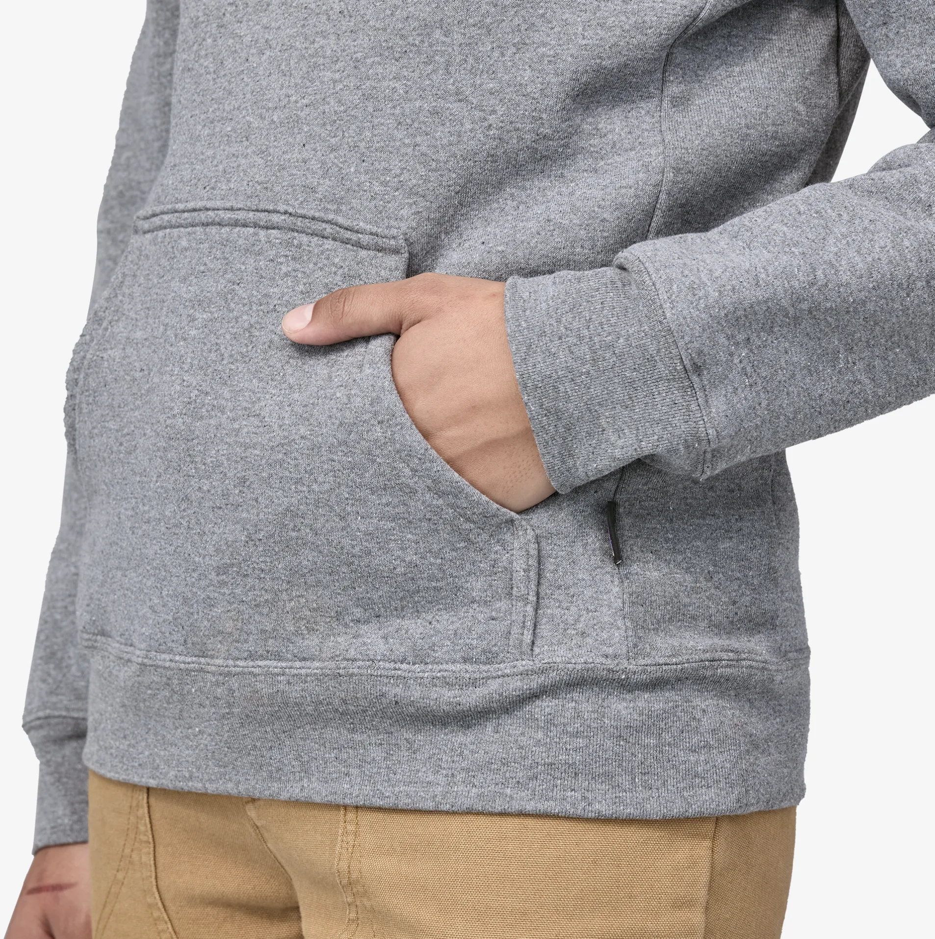 FITZ ROY ICON UPRISAL HOODIE GRAVEL HEATHER