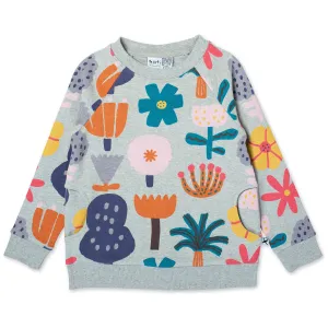 Floral Garden Furry Crew - Grey Marle