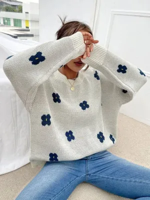 Flowers knit {sweater}